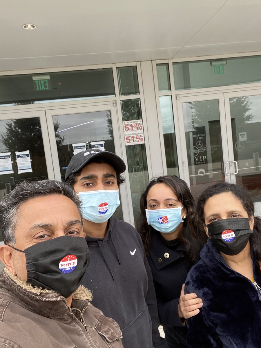 Families that vote together✅ 

A very productive lunch break for all of us! #BidenHarris2020 #GOTV