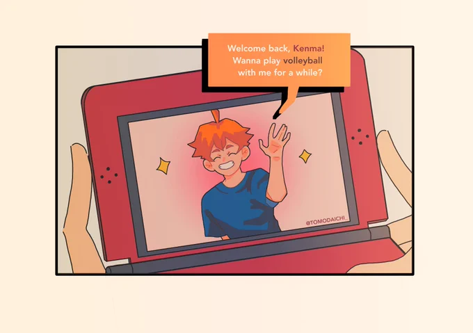 kenhina au where kenma is kenma while hinata is a dating sim character

#kenhina #Haikyuu 