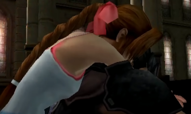 8. "Z has ever cried? When?"After killing Angeal. And Aerith comforts him. He's sobbing. Legit crying.