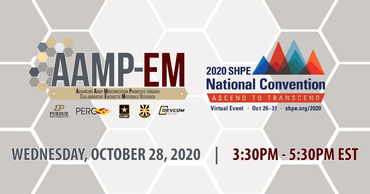 jfrhoads's tweet image. Come join @PurdueEngineers @PurdueME @HerrickLabs @PUEnergetics  at 3:30 pm EDT today during the 2020 Virtual @SHPE National Convention! 

Funded research opportunities will be discussed.

shpe.org/events/nc2020  

#purdue #shpe2020 #shpe #engineering #engineeringdiversity
