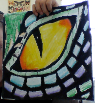 More 5th grade students dragon eyes created in an online Art lesson.<a href="/kfinkART/">RoundHill ART class</a> <a href="/RoundHillES/">Round Hill Elem</a>