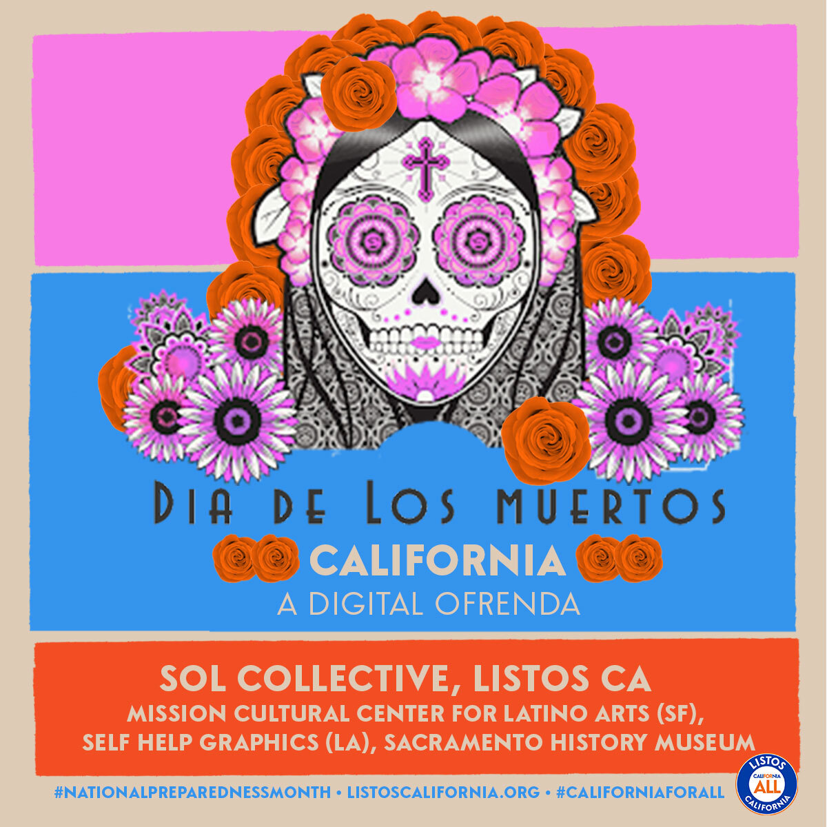 With so much darkness in 2020, <a href="/ListosCA/">Listos California</a> and <a href="/solcollective_/">Sol Collective</a>  are working together to promote cultural awareness for #DiaDeLosMuertos —while supporting our communities!

Visit their site to learn more about this new community-driven project: diadelosmuertosca.com