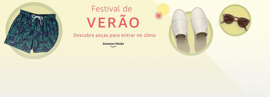 DescontosEe's tweet photo. Festival de VERÃO☀️🕶️
Descubra peças para entrar no clima com #AmazonModa!
Acesse: https://t.co/G3yLq3pNlF ☀️👈 https://t.co/kZ5dlnXHv0