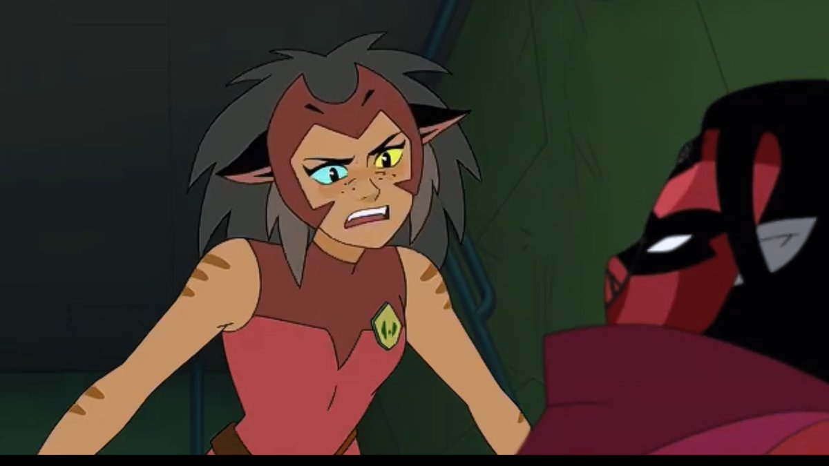 Season 2       22:Catra regularly visits SWIn a way to both get answers and extract useful information from her so she can stay  "take pity on an old woman" 23:And Catra does,she goes out of her way to deliver SW's badge only to be deceived.