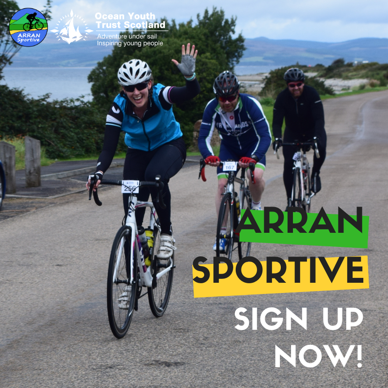 arransportive's tweet photo. Sign up now to take advantage of Early Bird Entry prices. 

Your entry will support disadvantaged young people broaden their horizons and build life skills with Ocean Youth Trust Scotland ⛵

https://t.co/JSyb1aKzRU https://t.co/yN6LuEQDSf