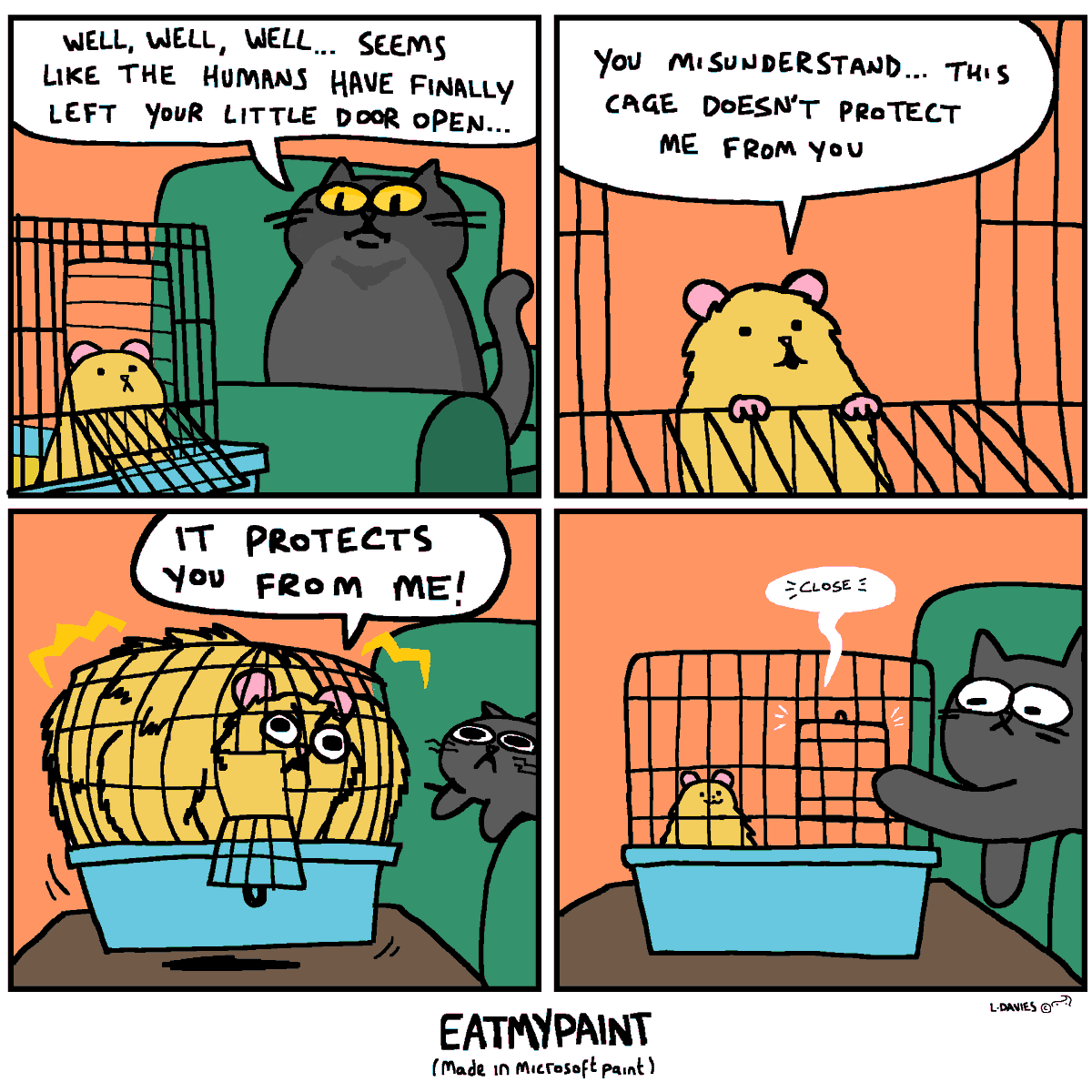 eatmypaint's tweet photo. Protection 🐈‍⬛🐹

Bonus Panel here 👉 https://t.co/vMcC1vJK8H https://t.co/9T7FWuXkIO