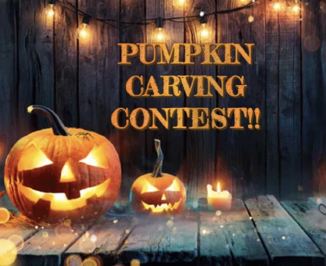 🎃PUMPKIN CARVING CONTEST🎃 dm us a picture of you and your pumpkin on Instagram to enter😎 last day to enter is Friday, and the winners will be posted on Halloween day!