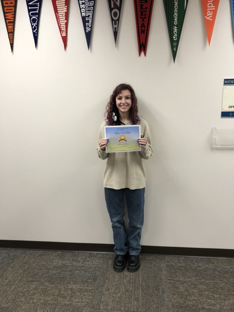 ap_tfedak's tweet photo. Congrats our OHS October Students of the Month! 12th-Braden Ramsey, 11th- Liane DeFalco, 10th- Ellie Murphy, 9th- Hamza Elsheikh. Congrats to these Braves! @RGOHSPrincipal @WTsai @OHSAPDavis @OHSathletics @Braves_Guidance #BeBRAVE https://t.co/UNgNGbXPHL