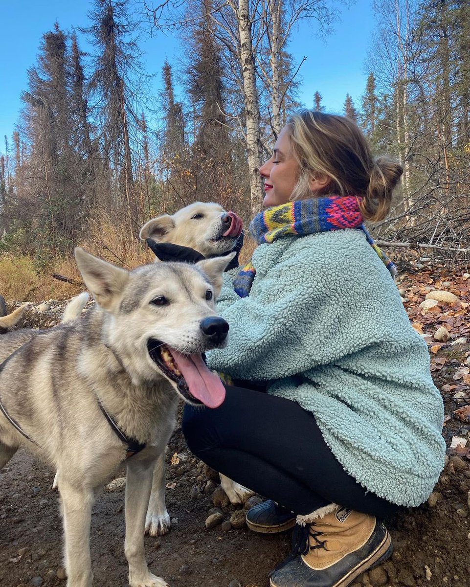 I went dog sledding for the first time today 🥺