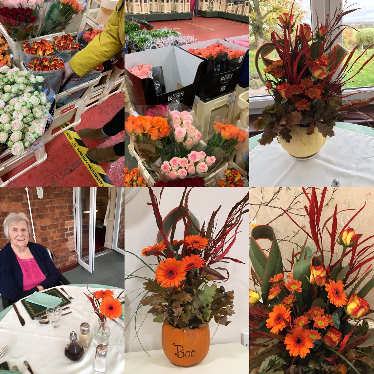 We had an early start this morning as we went to the flower market in Derby. These gorgeous flowers were perfect for today’s activities and theme! 🎃👻🌷🍁🌿#midlands #derbyshire #flowermarket #halloween #flowerarrangements #residentactivities wheathillshouse.co.uk