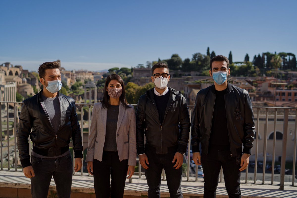 GianGinoble's tweet photo. Siamo lieti di annunciare insieme alla sindaca di Roma @virginiaraggi , che il 5 giugno 2021 saremo in Piazza Pio XII a Roma per “IL VOLO tribute to ENNIO MORRICONE”. https://t.co/O3gNbp7FBz