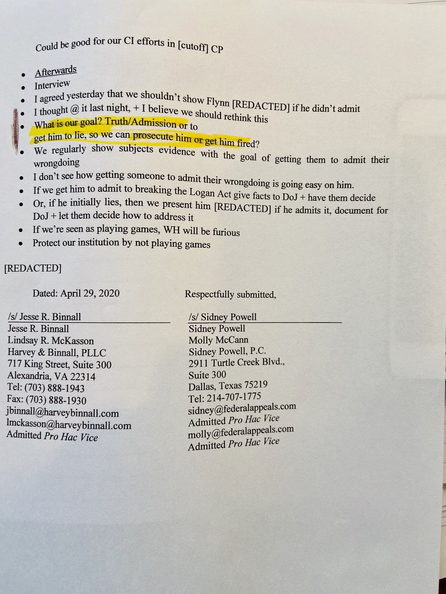 government reiterates, however, the content of those exhibits was not altered in any way.” Records include CI chief Bill Priestap’s handwritten notes on Flynn interview, “What’s our goal? Truth/Admission or to get him to lie, so we can prosecute him or get him fired?”  @CBSNews