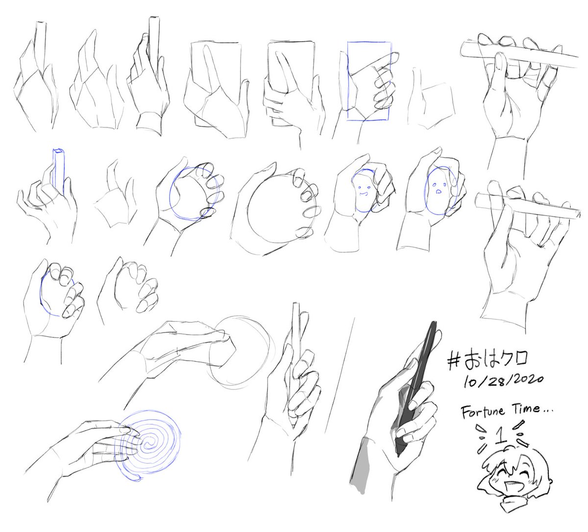 hand drawing time #おはクロ 
