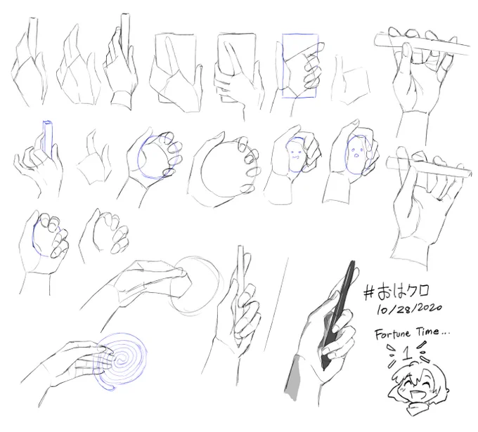 hand drawing time #おはクロ 