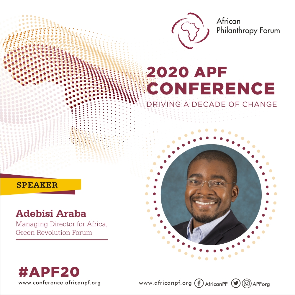 TheAGRF's tweet photo. Our MD, @DebisiAraba 's presentation at the #APF2020 will, among other key points, touch on:
-The current state of food security in Africa as it relates to climate change
-The role Africans have to play in limiting the impact of climate change in our communities. https://t.co/5SYV4li4ut