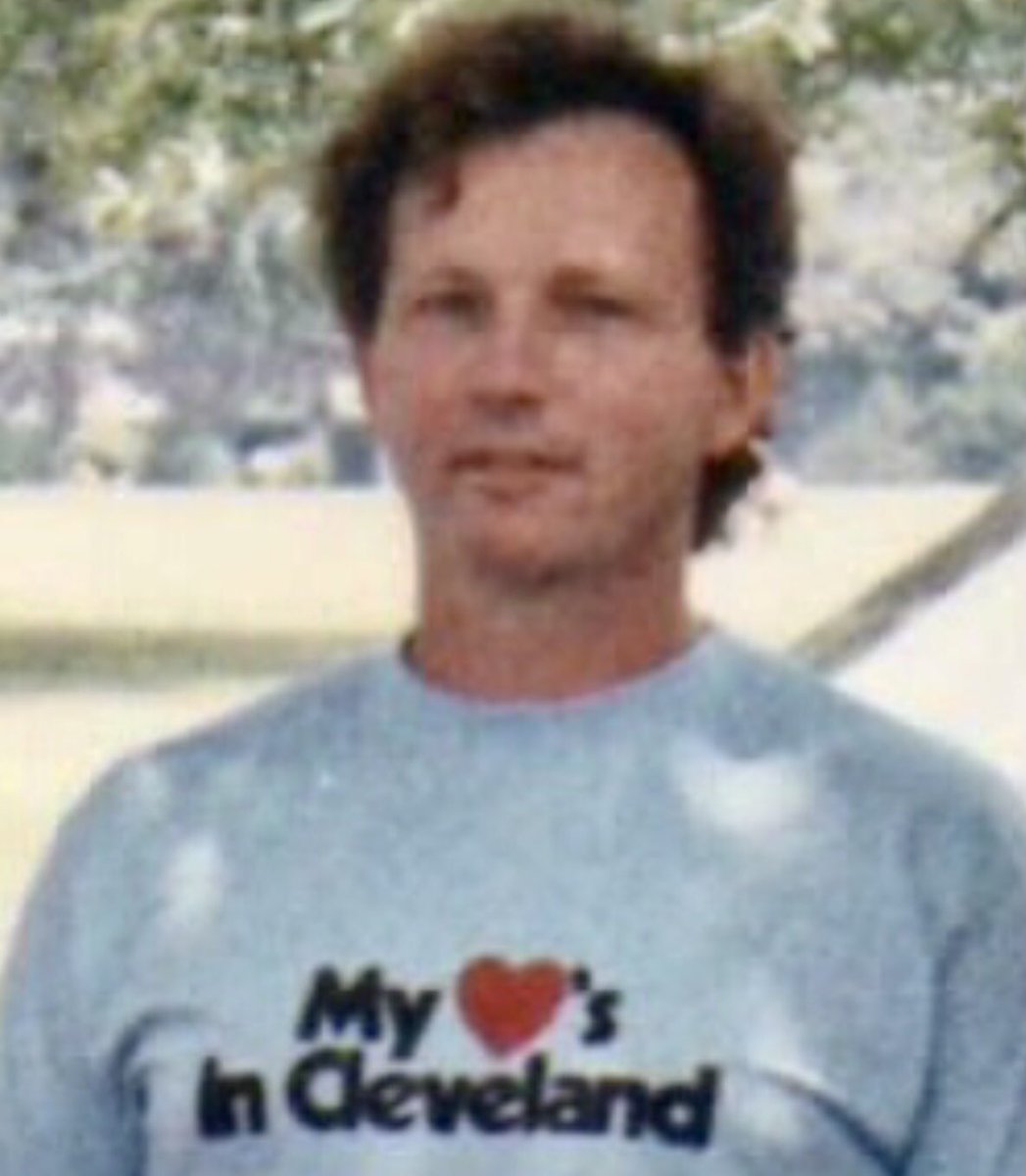 ed_in_columbus's tweet photo. .@Bridget_Linton @ARAF_TLOD @ESPNCleveland I always thought I had a cool dad and seeing you wear the same shirt confirms it! 🤣 The pic was from August ‘87. #DripSoHard https://t.co/Q59NfOeEXy