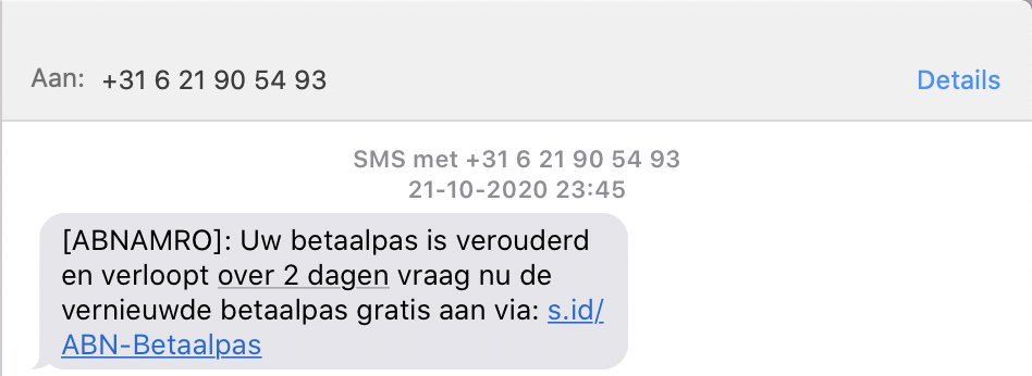 PJordanees's tweet photo. Niet meer om bij te komen, en nog blijven ze het proberen😂
Wanneer stoppen ze hiermee?? #bankfraude #ABNAMRO #RABO #smsfraude https://t.co/bojVAAwpkL