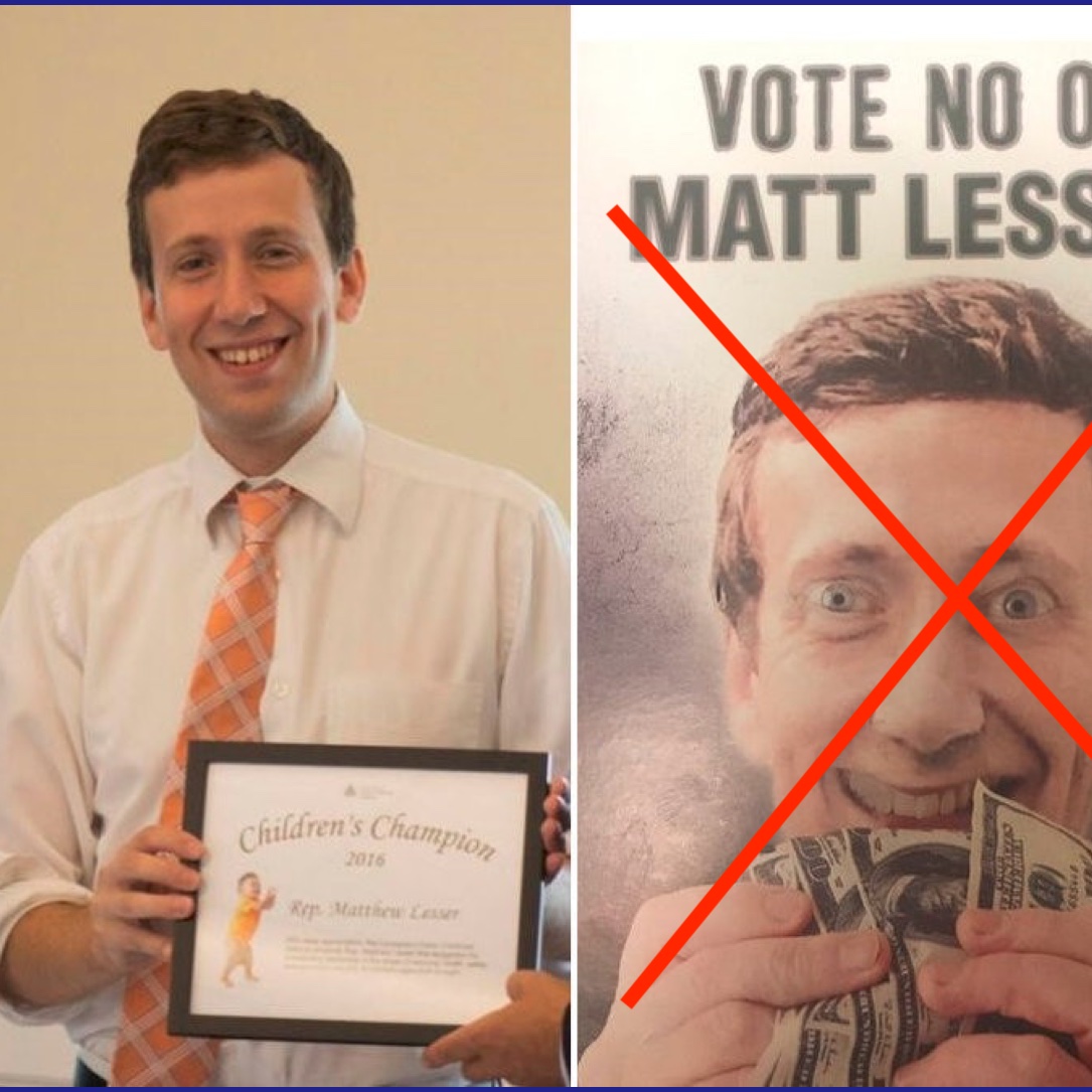 A campaign ad against a (Jewish) democratic candidate for the CT state legislature uses similar imagery, with demonic exaggeration.