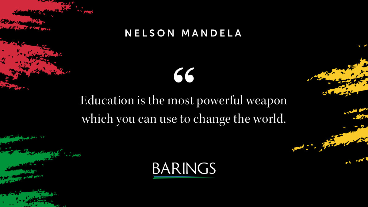 Barings's tweet photo. With more education and understanding, we can help each other towards a more inclusive society that celebrates the history and contributions of the Black community. Join us as we celebrate #BlackHistoryMonth in the U.K. https://t.co/3IjSSHGfgd
