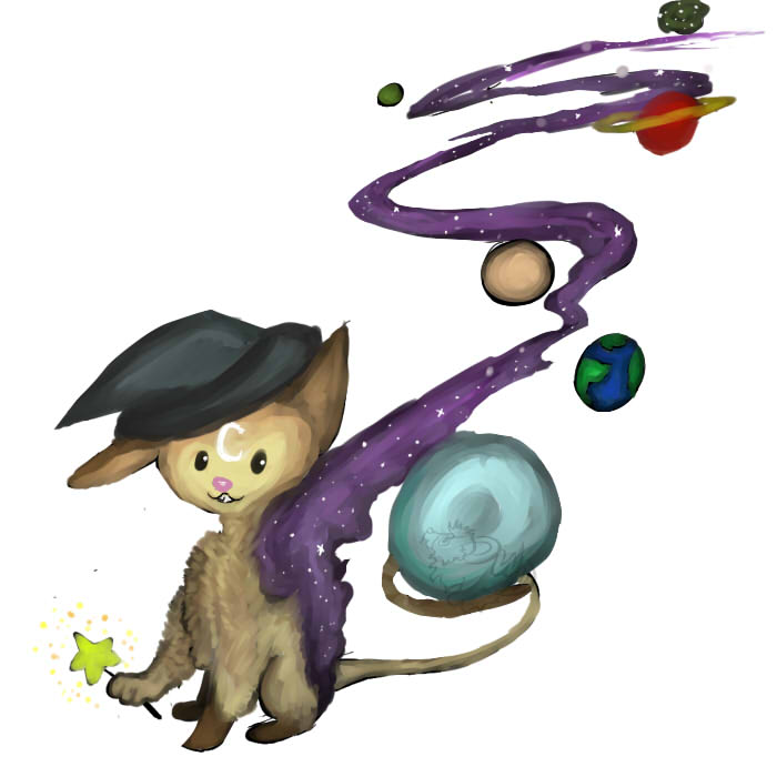 DestinyWinged's tweet photo. The moon bag adoptable! She is a space kitty and gosh was this fun to draw! 

#art #ArtistOnTwitter #digitalpainting #furry #furryart #cat #kitten #magic #space #moon #stars #planets #earth #witch https://t.co/mr7YGEPNvM