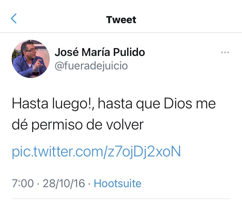joseangelgtz's tweet photo. A cuatro años, este mensaje sigue calando. Hasta el cielo de los periodistas (donde debe haber un poco de infierno), nuestro recuerdo y una oración amigo #ChemaPulido @fueradejuicio ¡Sigues siendo libre! https://t.co/9f8NJZKNdr