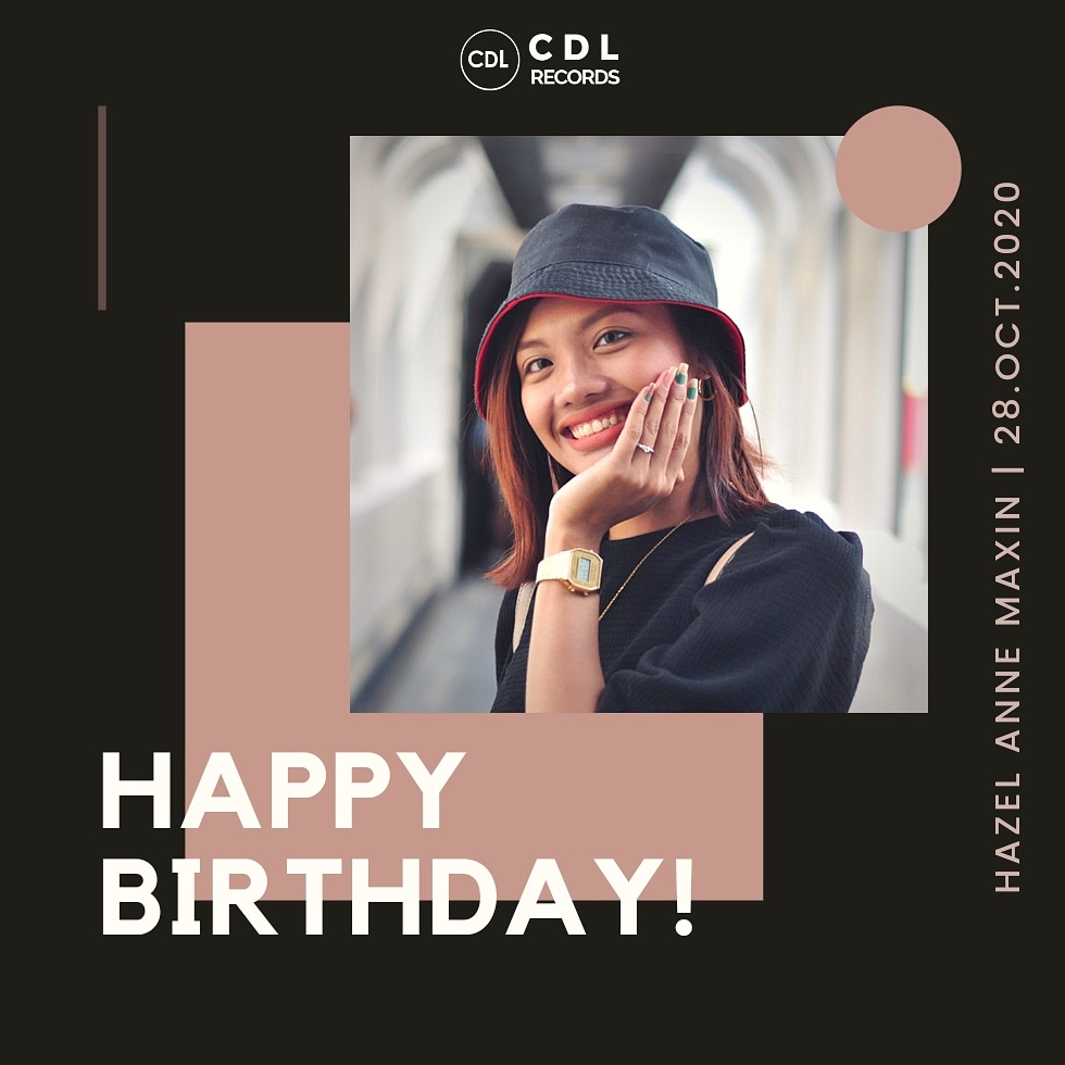 cdl_records's tweet photo. Happiest Birthday, Hazel Anne Maxin (@hazeechuu) β¨π Greetings from your CDL Records family! πΈ
#CDLRecords #HazelAnneMaxin https://t.co/UvtpOb8lIT