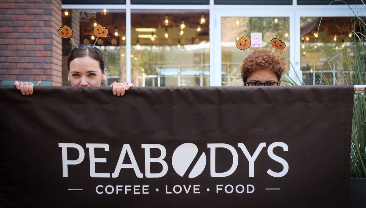 peabodys_coffee's tweet photo. More #Halloween fun with Erica & Leandra at Atkinson Morley Wing #StGeorgesHospital. ๐ง๐ผโโ๏ธ
#Coffee #Love #FooOooooOod ๐ป https://t.co/ARoHxAM665