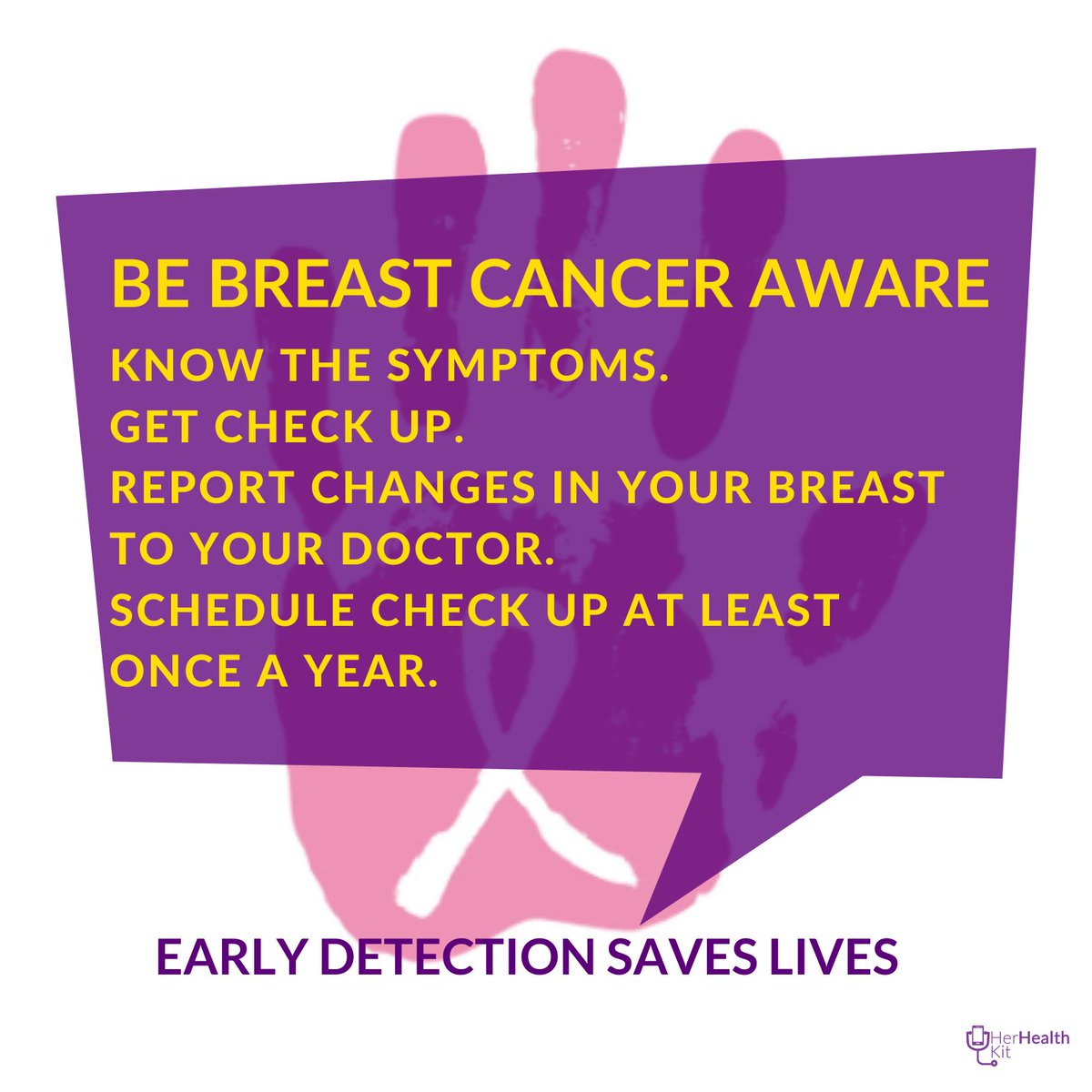 “Patients detected with #breastcancer in the early stages through mammogram tests have a 95% chance of recovery from the disease” Make October your month to get screened #BreastCancerAwarenessMonth  #BreastCancerAwareness