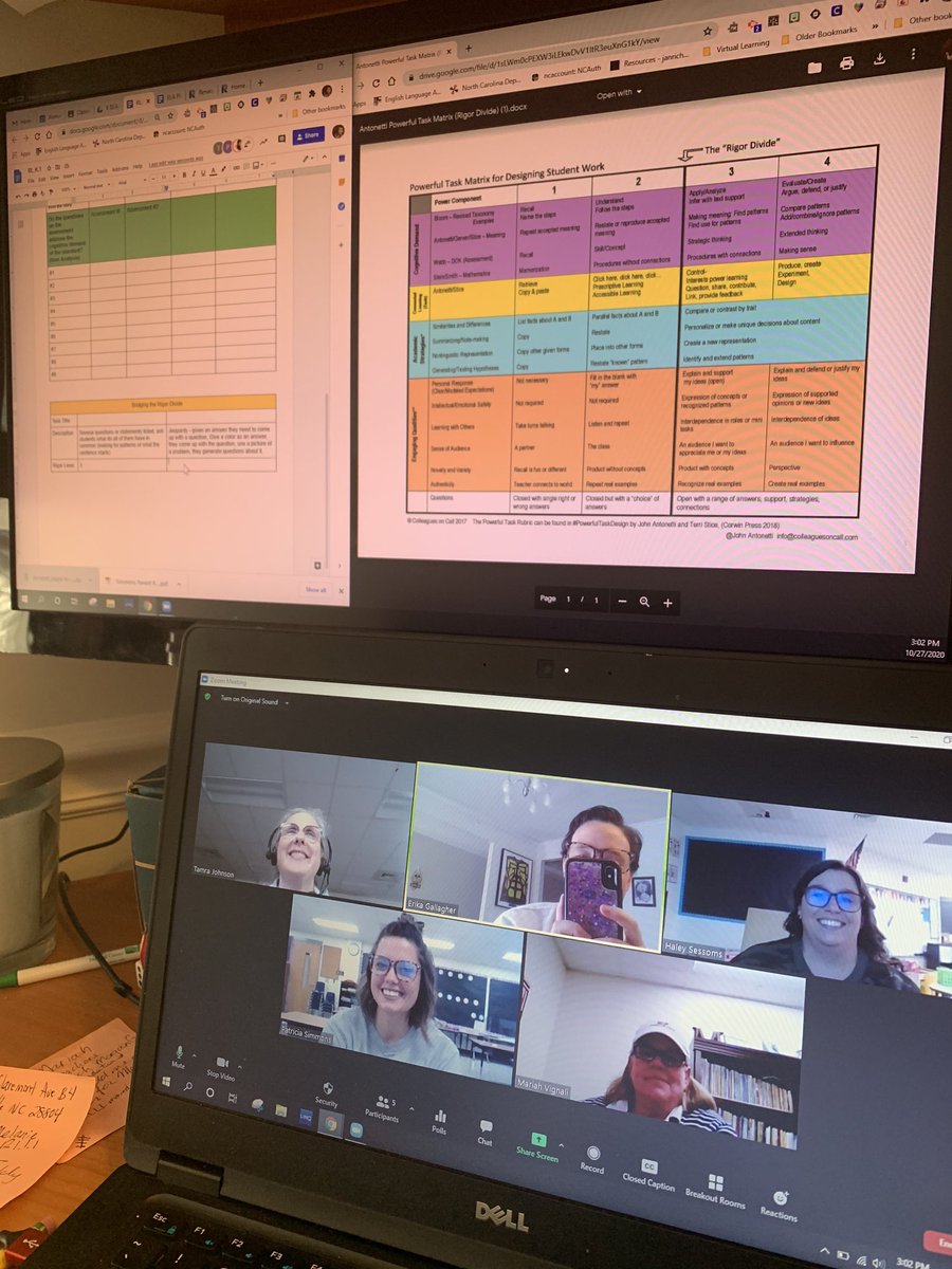NGECoach's tweet photo. After our PD about Antonetti’s Rigor Divide we are working in PLCs to make sure we have activities that require our students to do the thinking, even in Kindergarten! #coachingthebest @NGE_AplusSchool https://t.co/QcSbzafeQU