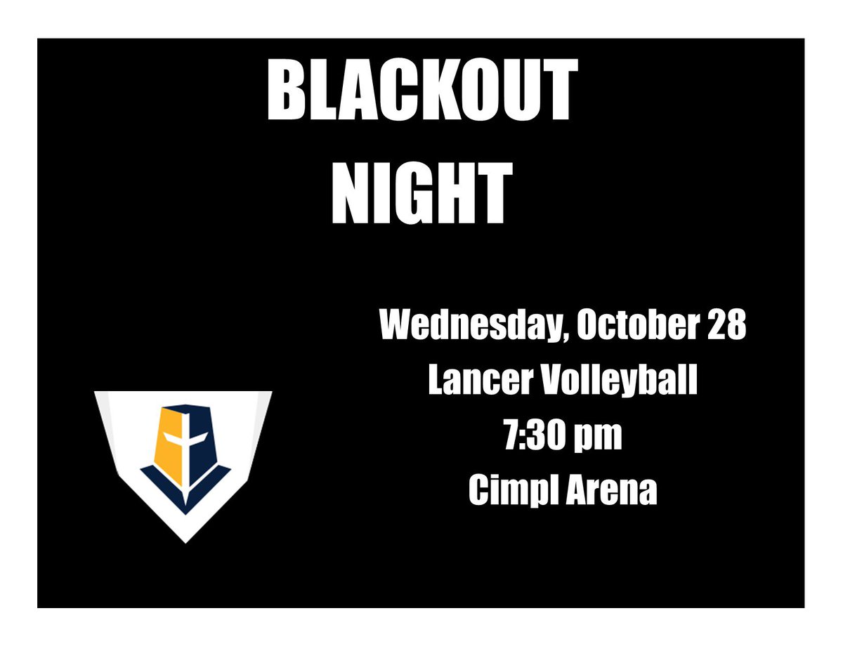 Volleyball Doubleheader!

Volleyball takes on Hastings in a doubleheader at 3:30PM and 7:30PM with JV playing at 6PM. 

⬛️◼️Theme is blackout◼️⬛️!! 
So come dressed in black and support our volleyball team!

See you there!
#〽️ountUp