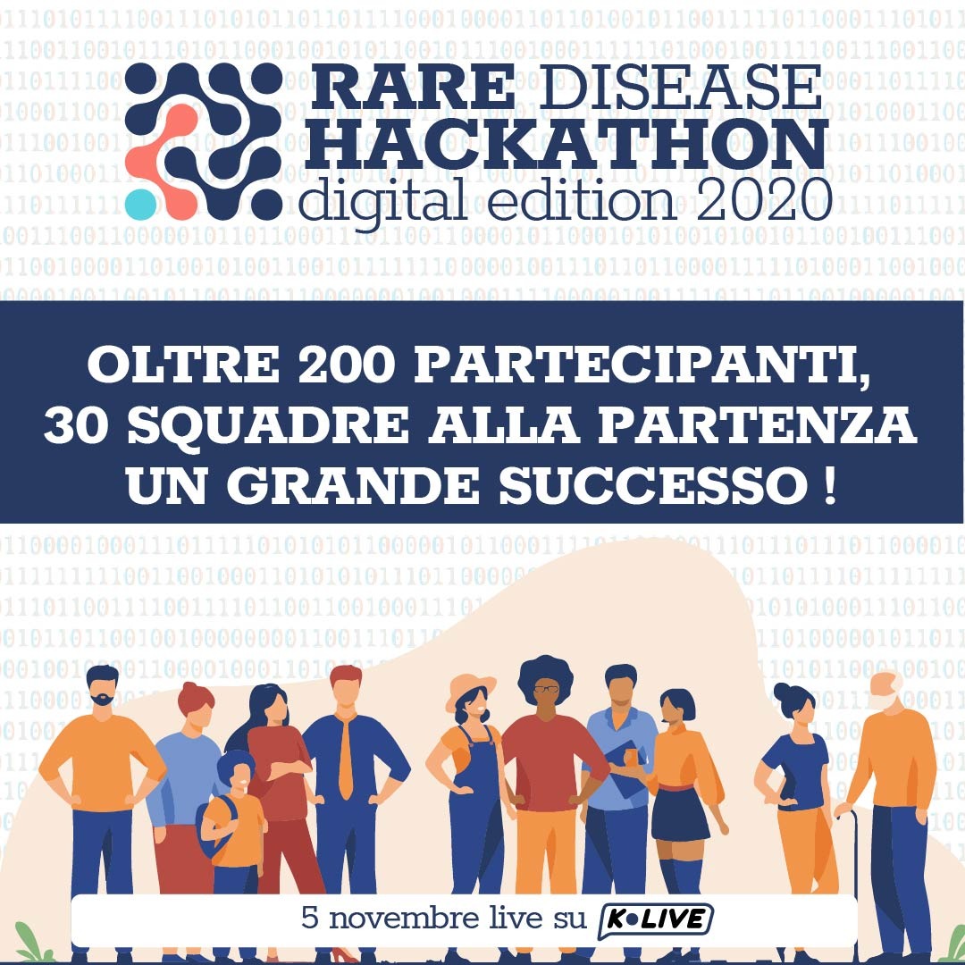 giuseppeorzati's tweet photo. Con più di 200 partecipanti in 30 squadre, al via la quarta edizione del Rare Disease Hackathon – la prima digitale https://t.co/5UQAVC2LG7 https://t.co/avhRnpK2l3