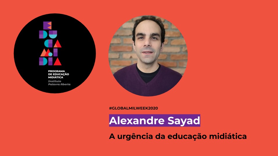 educamidia's tweet photo. 📅É AMANHÃ: Por que a educação midiática é urgente e existe uma semana só para falar dela?
🎙️No Papo @educamidia em comemoração a #GlobalMILWeek2020, vamos receber o jornalista @alevoci para falar sobre esse tema tão importante para toda a sociedade.
https://t.co/FARISETDXJ https://t.co/RjabfPb6S7