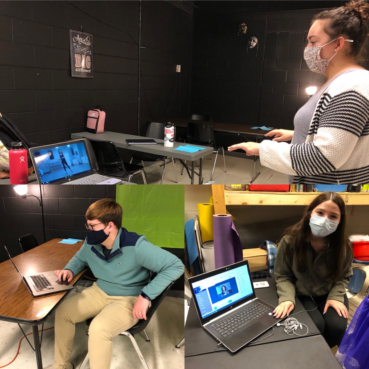 You can’t stop creatives from creating or connecting! Theatre students at MHS are attending the virtual VTA conference this week.@MvilleHSPlayers @HCPShighschool
