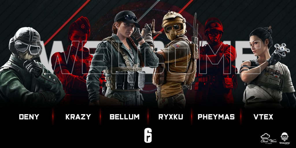 EliteGamingRSA's tweet photo. We would like to welcome our full RedShift R6 Siege roster to the #EliteArmy 🔥

Bellum // @BellumZa
Ryxku  //  @RyxkuR6
Krazy  // @therealkrazyy
Deny // @R6Deny
Pheymas // @Pheymas
VteX (reserve) // @RealKingVteX

We can't wait to see you guys in action!

#EliteArmy #R6siege https://t.co/kasDahdeww