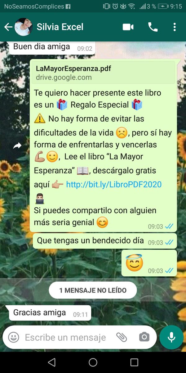 AdventistasAPCE's tweet photo. Jhoana Chávez, personal de oficina de la #APCE, está compartiendo con sus amigos de manera digital el libro #LaMayorEsperanza porque #JuntosSaldremosDeEsta, únete y comparte el libro a todos tus amigos #ImpactoEsperanza2020. https://t.co/EPil96E6Pv