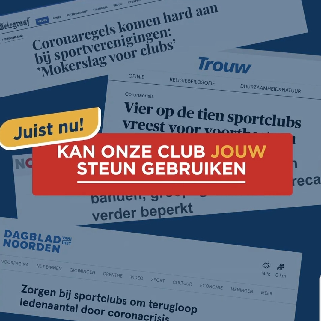 Steun jouw cluppie en koop loten van de Grote Clubactie op lot.clubactie.nl Juist nu. Wasmeer dankt je met al onze leden. #wasmeer