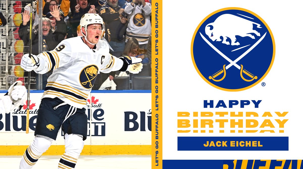 BuffaloSabres's tweet photo. Happy birthday to the Captain 🎉

RT to wish Jack a happy birthday! https://t.co/3Xc0YHDuMn