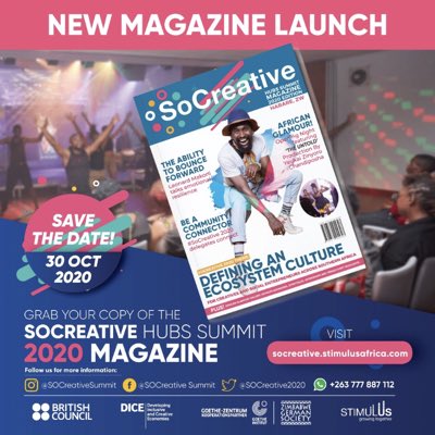 SOCreative2022's tweet photo. @Our inaugural issue of the #SOCreative2020 Summit Magazine drops on Friday abd we are so excited and cant wait to share it all with you!!!! We are also so very excited to have @theMarcusZW on the cover!!!! #Energypersonified #OurecosystemcultureIShighenergy #WhatsUrCulture? https://t.co/e757Fw8w9O