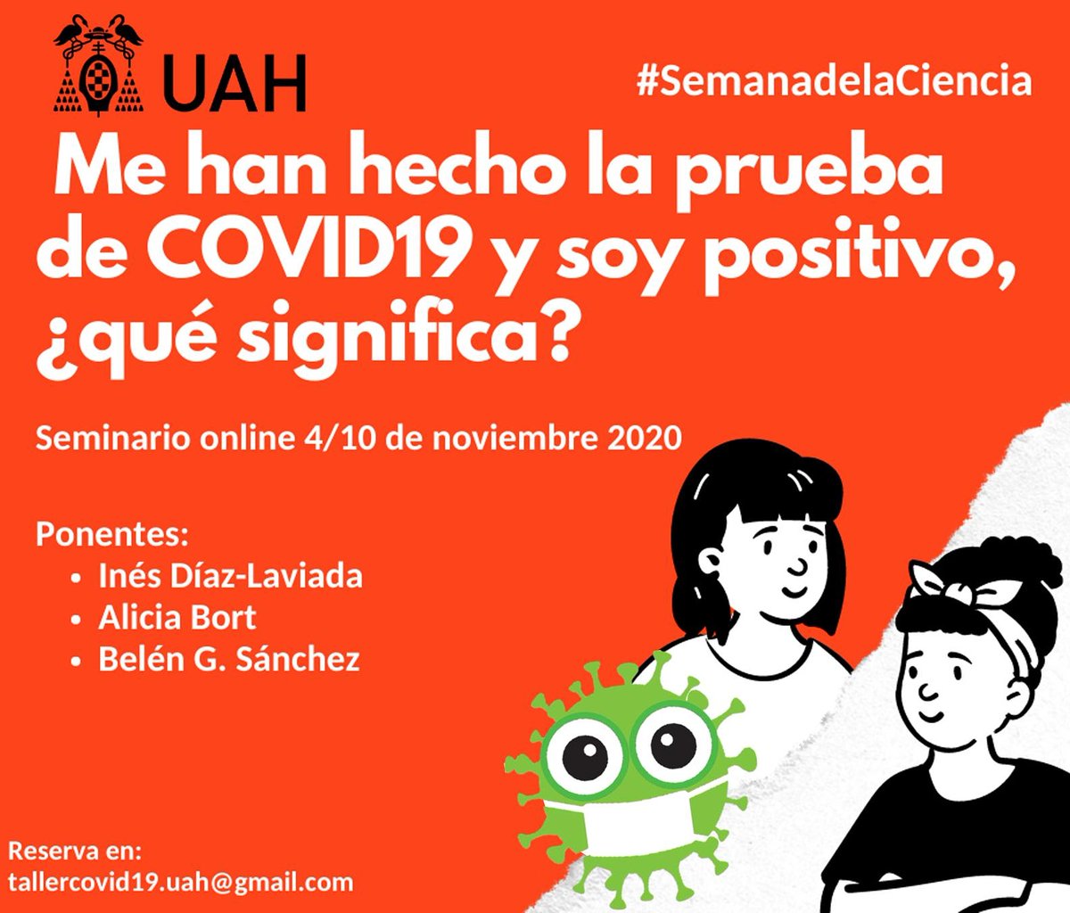 AliBort90's tweet photo. #semanadelaciencia #uah Os esperamos!!! https://t.co/IEyr4wqlmD