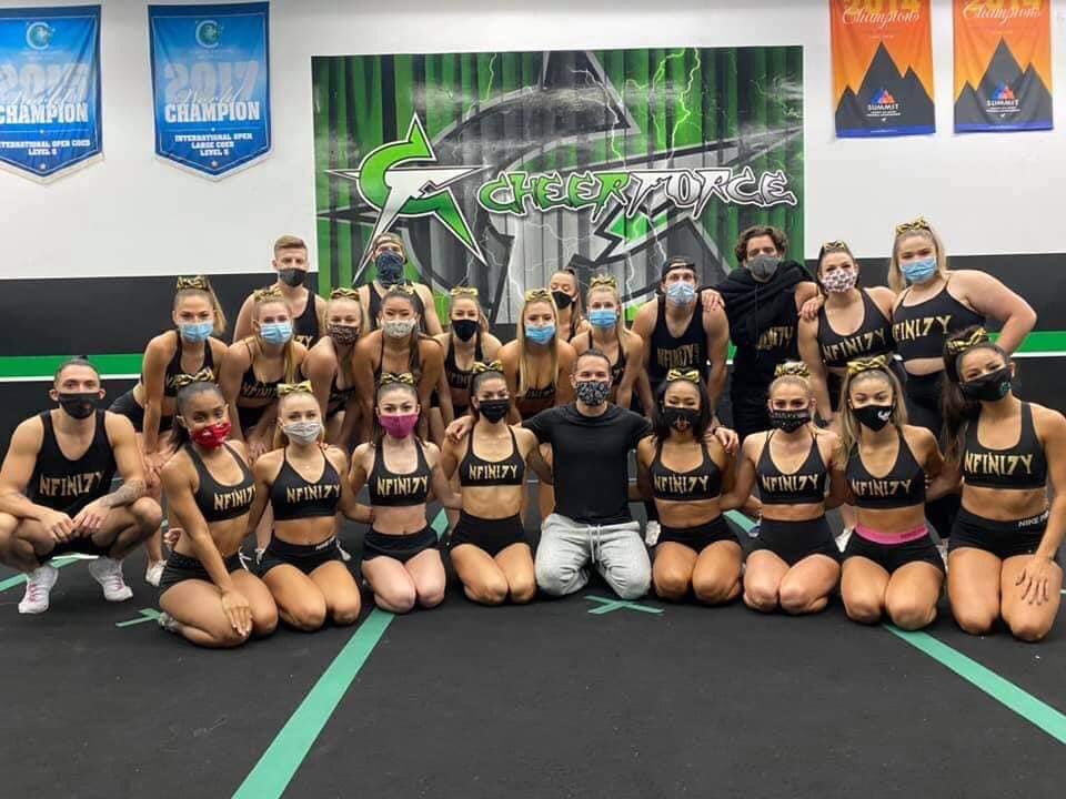 CheerForceSD's tweet photo. There are no words to express our gratitude for this man. He spent the past 12 days creating absolute masterpieces for our worlds teams. Thank you @JasperChoreo for your love, friendship &amp; creativity every single year. We can’t wait to make you proud &amp; bring your visions to life! https://t.co/yMCoOnm7iR