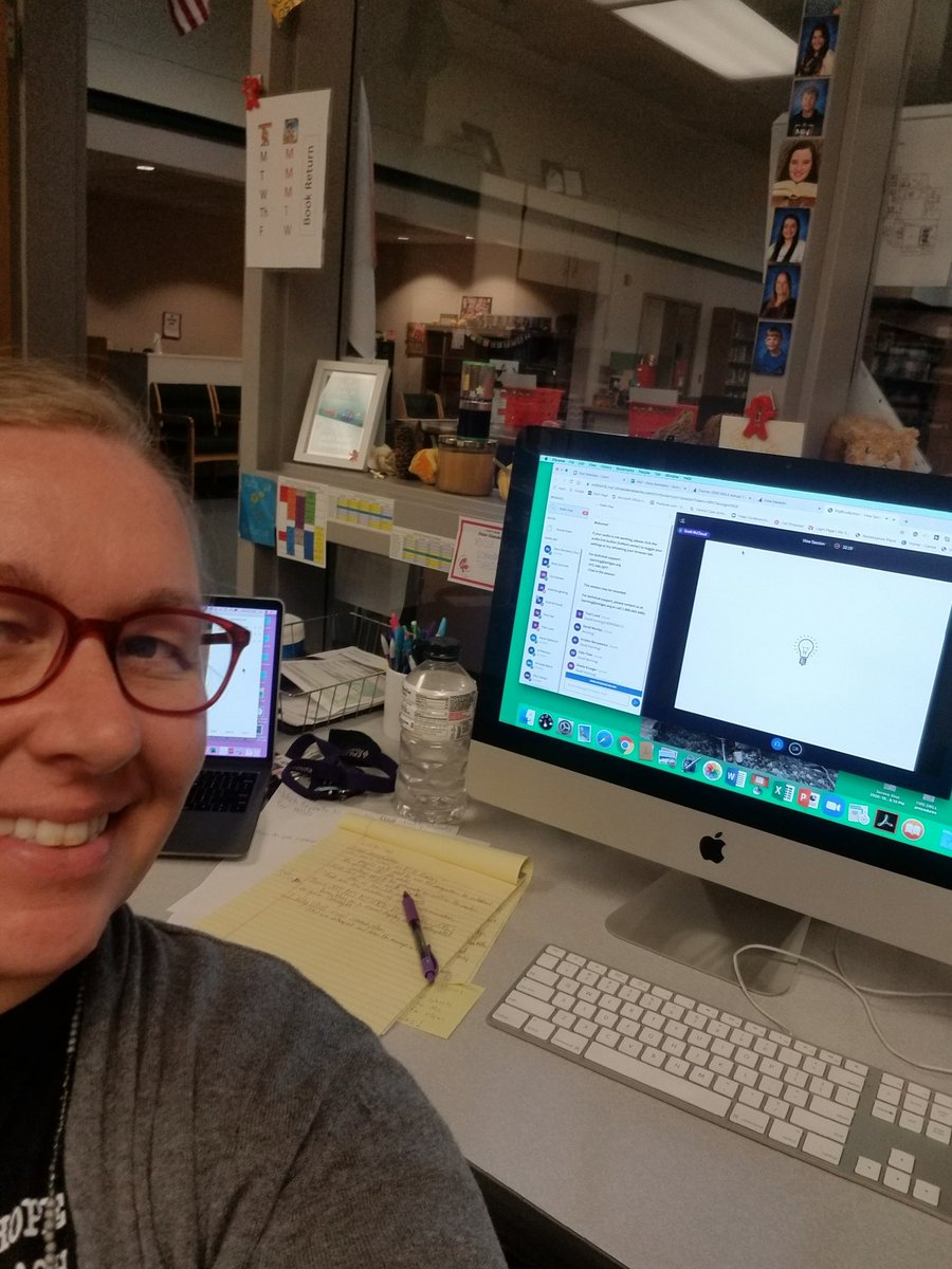 Maasbery's tweet photo. Conference day with a little zooming and regular duties all mixed in #ndla2020 enjoying visual communication with @scottmccloud https://t.co/CA6CChBpKG