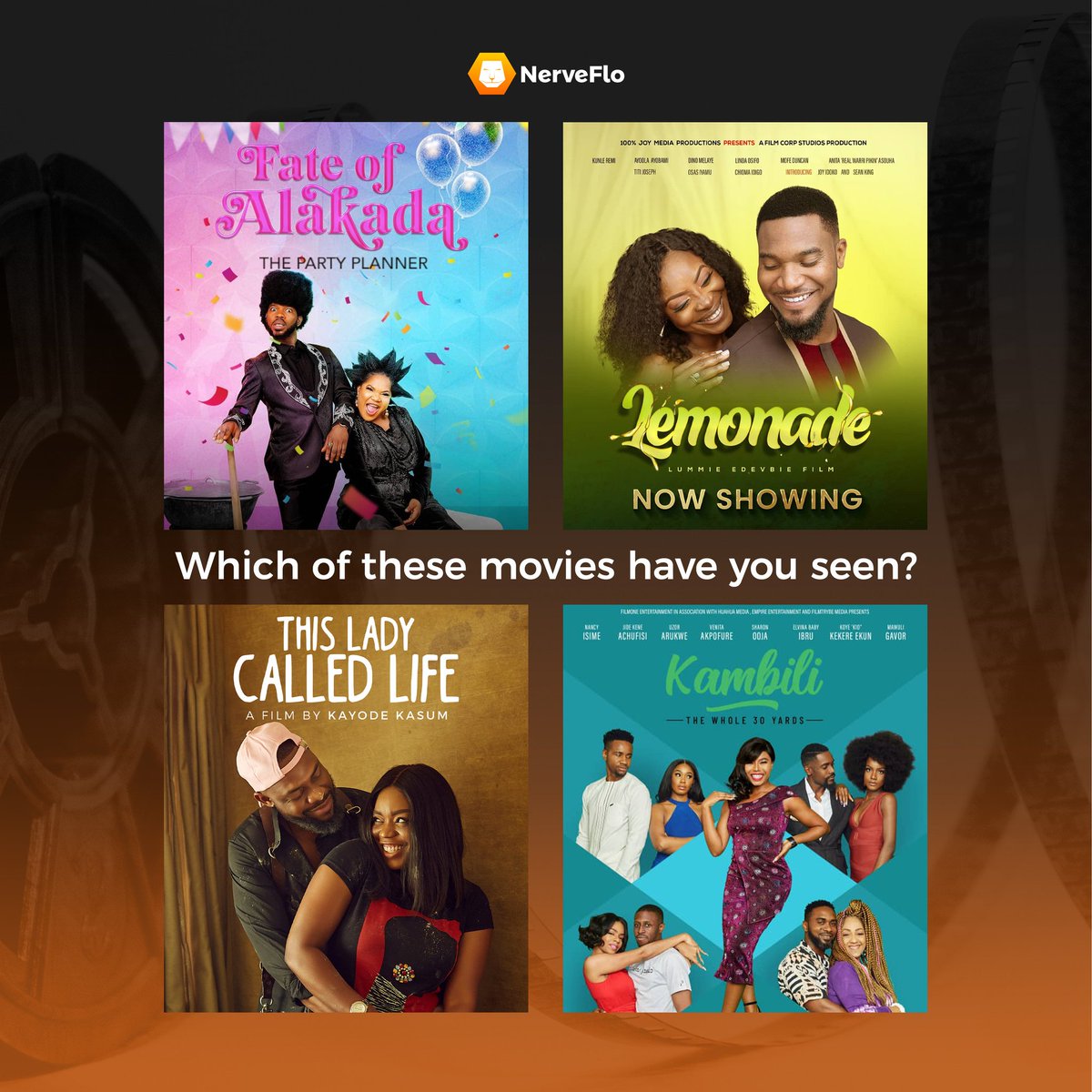 NerveFlo_TV's tweet photo. The month of October gave us some Nollywood gems. 🤯

Which of these movies released in October have you seen? Let us know in the comments section 

#Nerve #NerveFlo #nollywood https://t.co/glevUe7nzy
