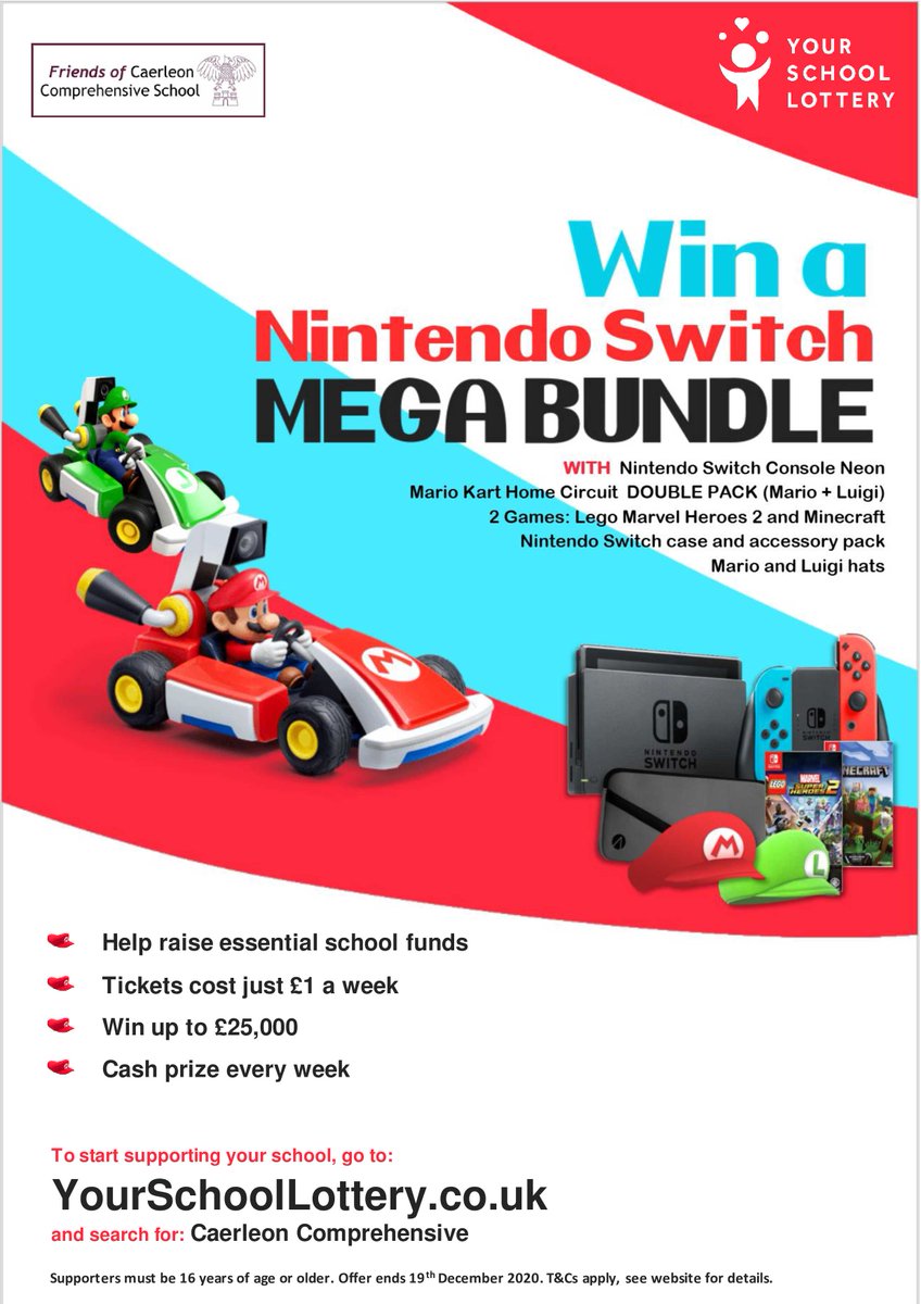 CaerleonComp's tweet image. Have you joined the Friends of Caerleon Comp lottery yet?  It&apos;s a great way to support our school and if you join now there is the chance of winning a fabulous games bundle.
