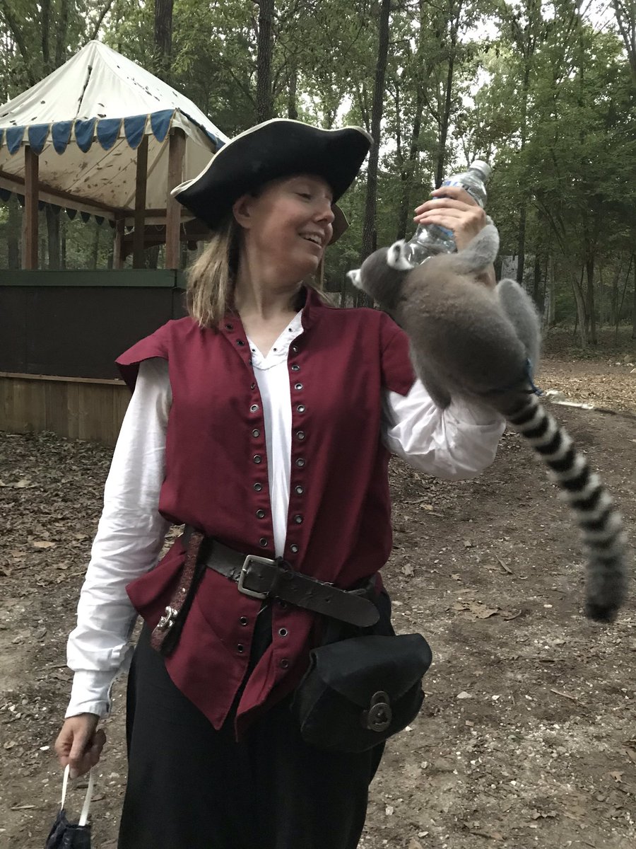 First Mate Angelique with Loki.