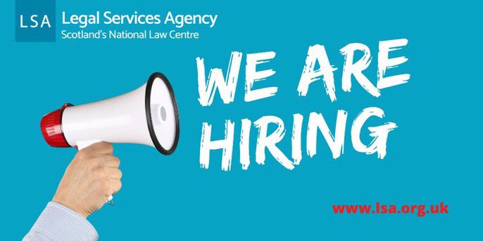 ‼️ JOIN OUR TEAM ‼️ LSA are #Recruiting - we are looking for two #solicitors to join our #mentalhealth and #employment law teams - see our exciting #opportunities here https://t.co/kMaKqywOEg #job #jobsearch #JobVacancy #solicitor https://t.co/qEyBI5epr0
