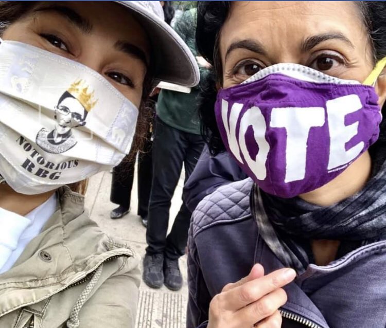 choo_ek's tweet photo. Friends in NYC waiting in line to vote. The wait ended up being SIX AND A HALF HOURS. This single site had 120k assigned voters! Proud of them... but it’s gotta change. https://t.co/j22edltTzA