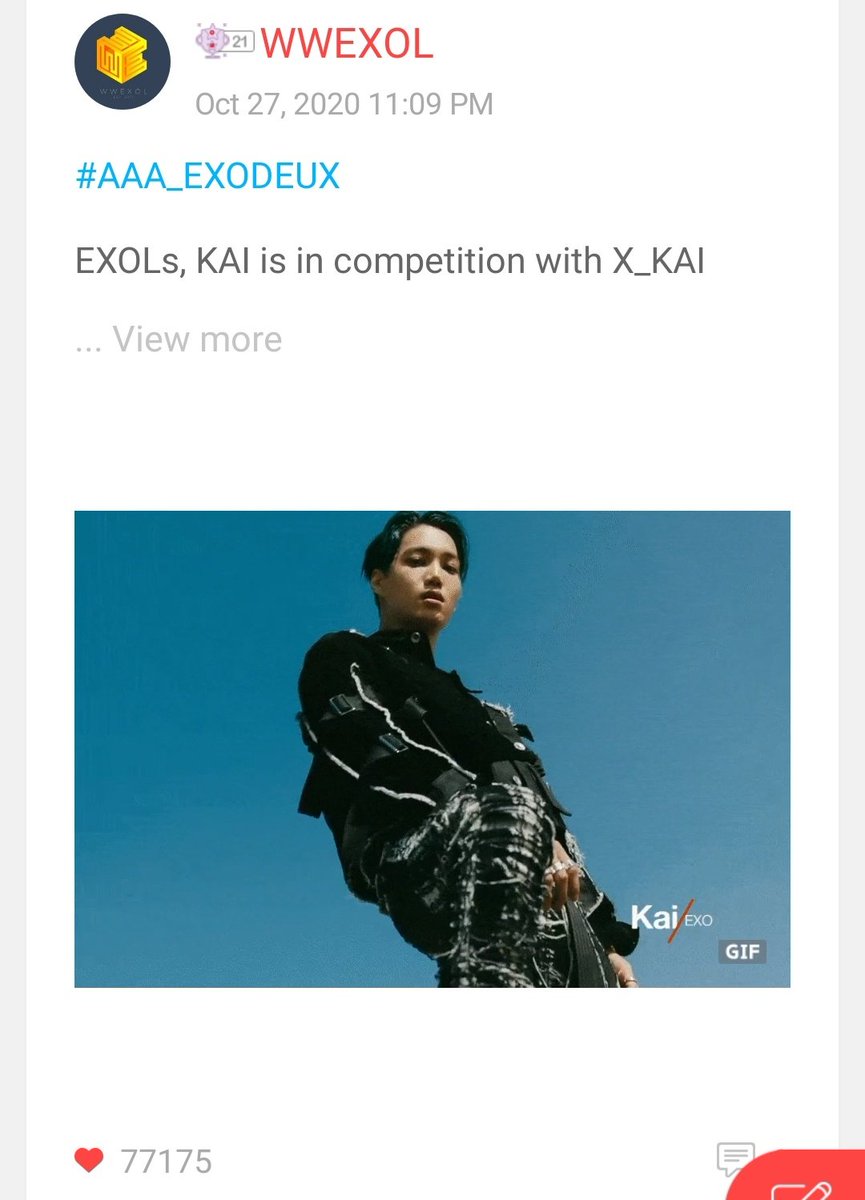 EXOVotingSquad's tweet photo. Battle EXOPlanet:
1st X-KAI: 685K
2nd KAI: 77K
Its a clean win for X-KAI!!
#AAA_EXODEUX https://t.co/Pt0vDC2jm9