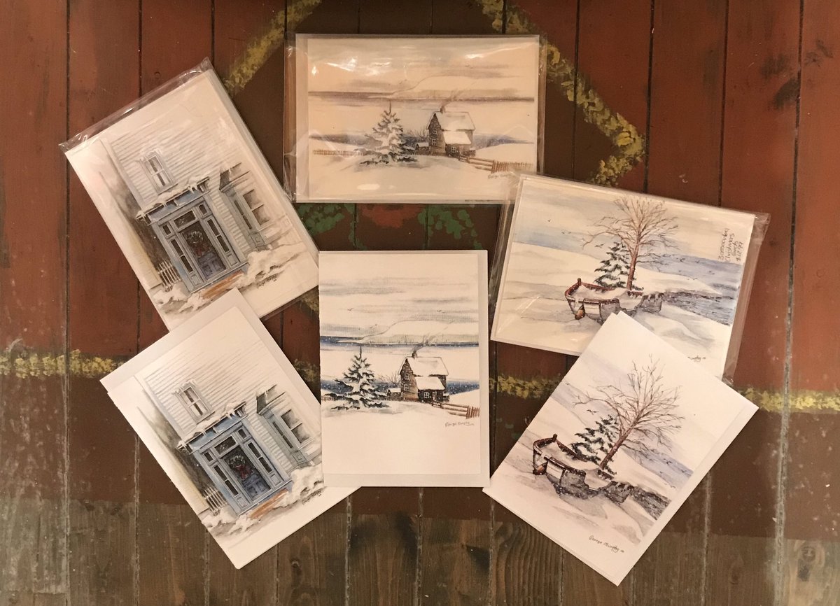irenes324water's tweet photo. The Christmas card countdown is on !! We just restocked our Art cards from our George Murphy artist line . You can buy individually or as a set of 6 . Happy Wednesday #shoplocal #localcards #yyt #christmaslocalcards #lovedowntown #waterstreet #artcards https://t.co/rfqgB1rfpQ
