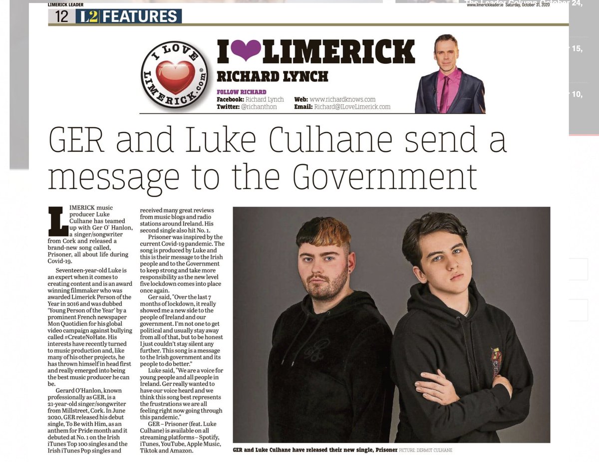 nohatecreate's tweet photo. Super piece in today’s @Limerick_Leader ❤️ @ilovelimerick https://t.co/3uYj0mqfBT