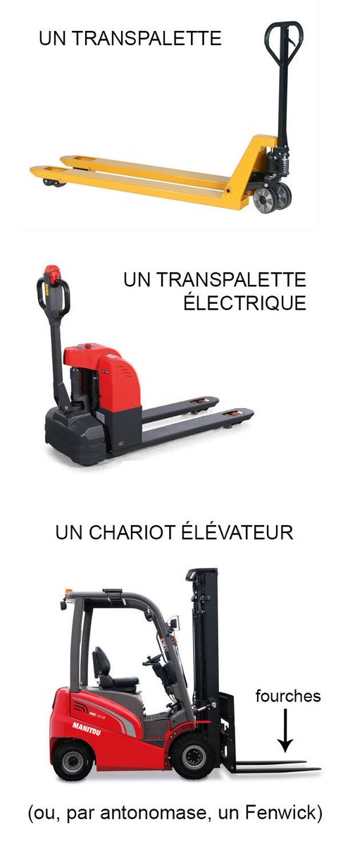DavidGab_'s tweet photo. Je me suis permis d'utiliser le terme générique de #transpalette. Mais en réalité, c'est bien un chariot élévateur à fourches frontales qui a embouti la porte du Ministère de #Griveaux, pour ensuite s'encastrer dans une agence de la Société Générale. Tuto⬇️ https://t.co/87EXFj3hSn